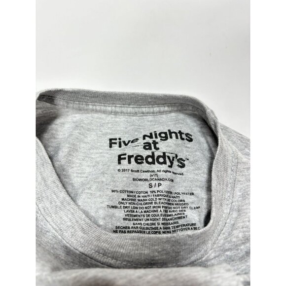 Five Nights at Freddys Graphic T-Shirt "I Survived FNAF" , Grey, Size Small, GUC - Picture 4 of 7